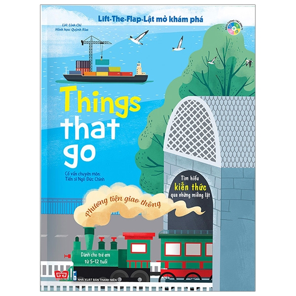 lift-the-flap - lật mở khám phá - things that go - phương tiện giao thông