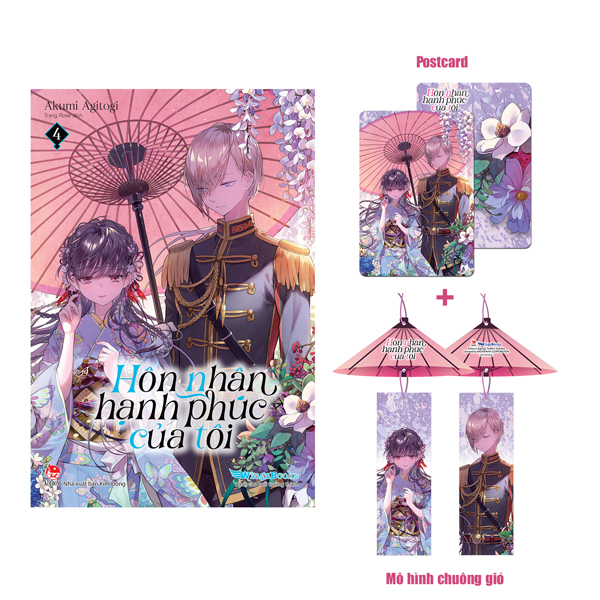 [light novel] hôn nhân hạnh phúc của tôi - tập 4 - tặng kèm postcard + mô hình chuông gió