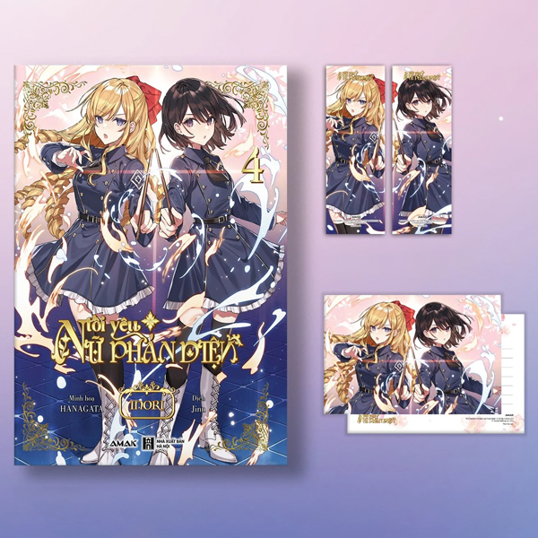 [light novel] tôi yêu nữ phản diện - tập 4 - tặng kèm bookmark + postcard