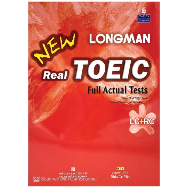 longman new real toeic full actual tests (kèm cd)