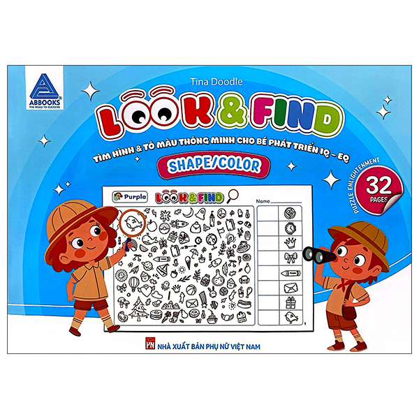 Look And Find - Tìm Hình Và Tô Màu Thông Minh Cho Bé Phát Triển IQ-EQ - Shape/Color