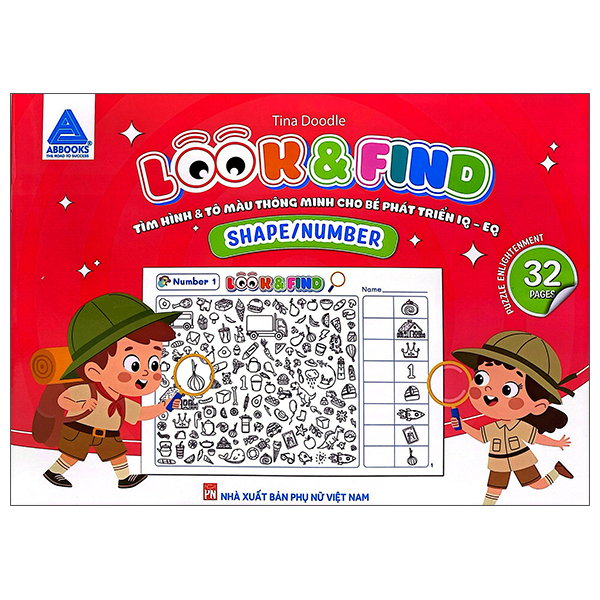 Look And Find - Tìm Hình Và Tô Màu Thông Minh Cho Bé Phát Triển IQ-EQ - Shape/Number