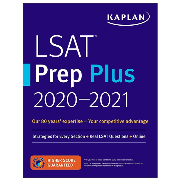 lsat prep plus 2020-2021: strategies for every section + real lsat questions + online (kaplan test prep)