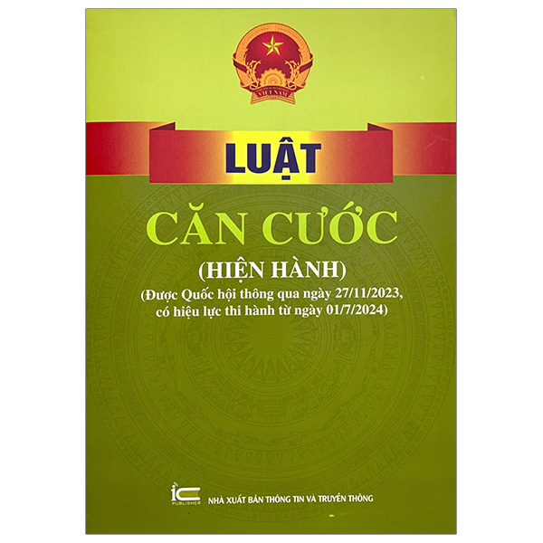 luật căn cước (hiện hành) (được quốc hội thông qua ngày 27/11/2023, có hiệu lực thi hành từ ngày 01/7/2024)