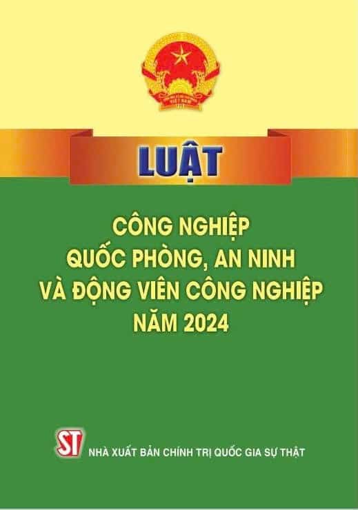 luật công nghiệp quốc phòng, an ninh và động viên công nghiệp 2024