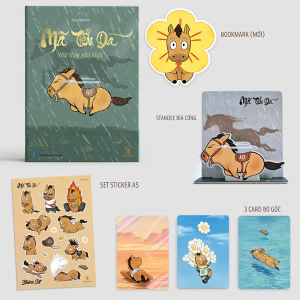 Mã Tiểu Dã - Vừa Chạy Vừa Khóc (Tái Bản 2026) - Bìa Cứng - Tặng Kèm 1 Sticker A5 Nhựa Cán Kim Tuyến + 1 Standee Bìa Cứng + 3 Card Bo Góc + 1 Bookmark