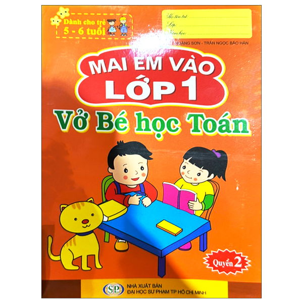 mai em vào lớp 1 - dành cho trẻ 5-6 tuổi - vở bé học toán - quyển 2 (tái bản 2024)