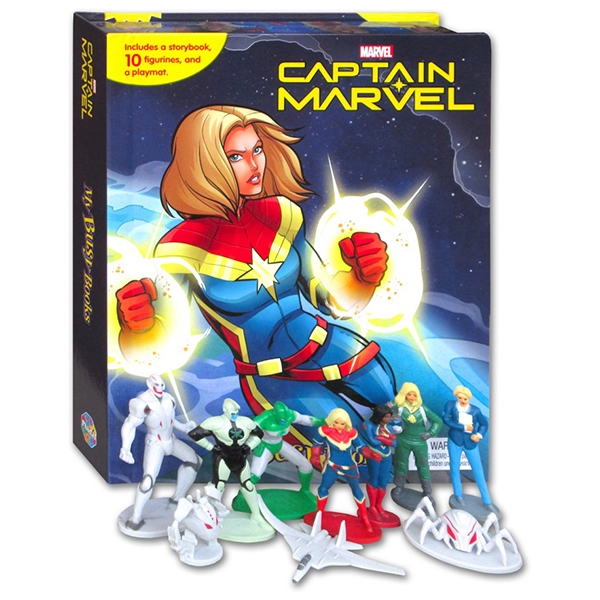 marvel captain marvel my busy book