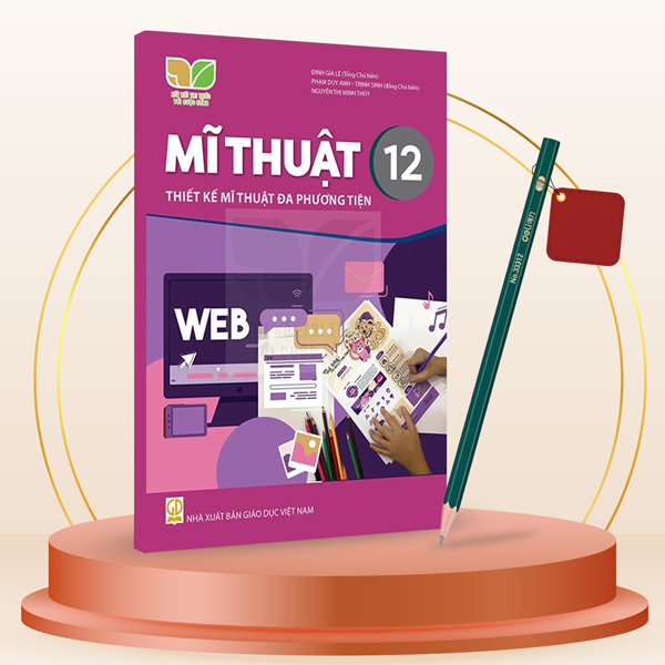 Mĩ Thuật 12 - Thiết Kế Mĩ Thuật Đa Phương Tiện (Kết Nối) (Chuẩn) - Kèm Bút Chì 2B Deli 33312-2B
