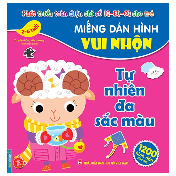 miếng dán hình vui nhộn - tự nhiên đa sắc màu (2-6 tuổi)