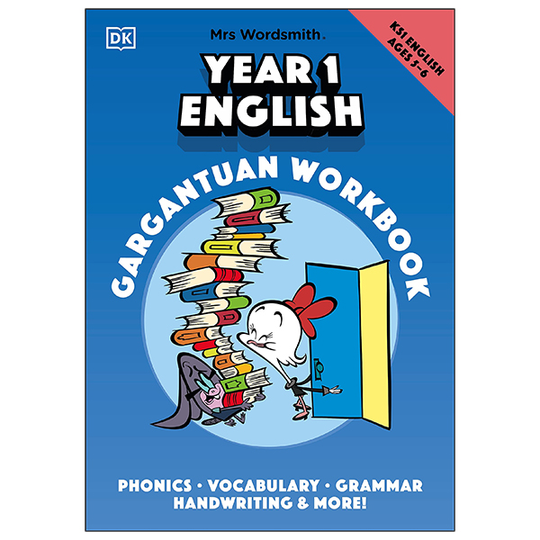 mrs wordsmith year 1 english gargantuan workbook, ages 5-6 (key stage 1) : phonics, vocabulary, handwriting, grammar, and more!