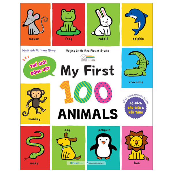 my first 100 animals - thế giới động vật - bìa cứng