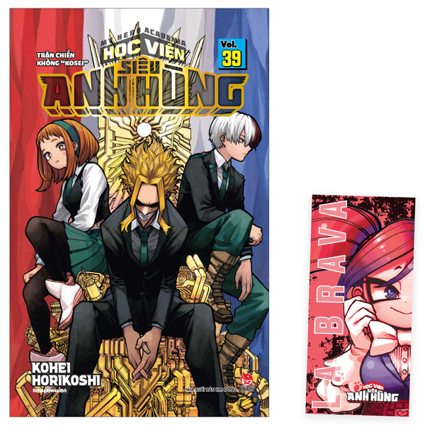 my hero academia - học viện siêu anh hùng - tập 39 - trận chiến không “kosei” - tặng kèm bookmark