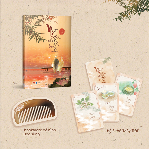 ngỡ mây chiều in bóng nước - bản đặc biệt - tặng kèm bộ 3 thẻ mây trời + bookmark bế hình lược sừng