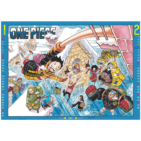 『one piece』 コミックカレンダー (大判) 2023 - one piece comic calendar 2023