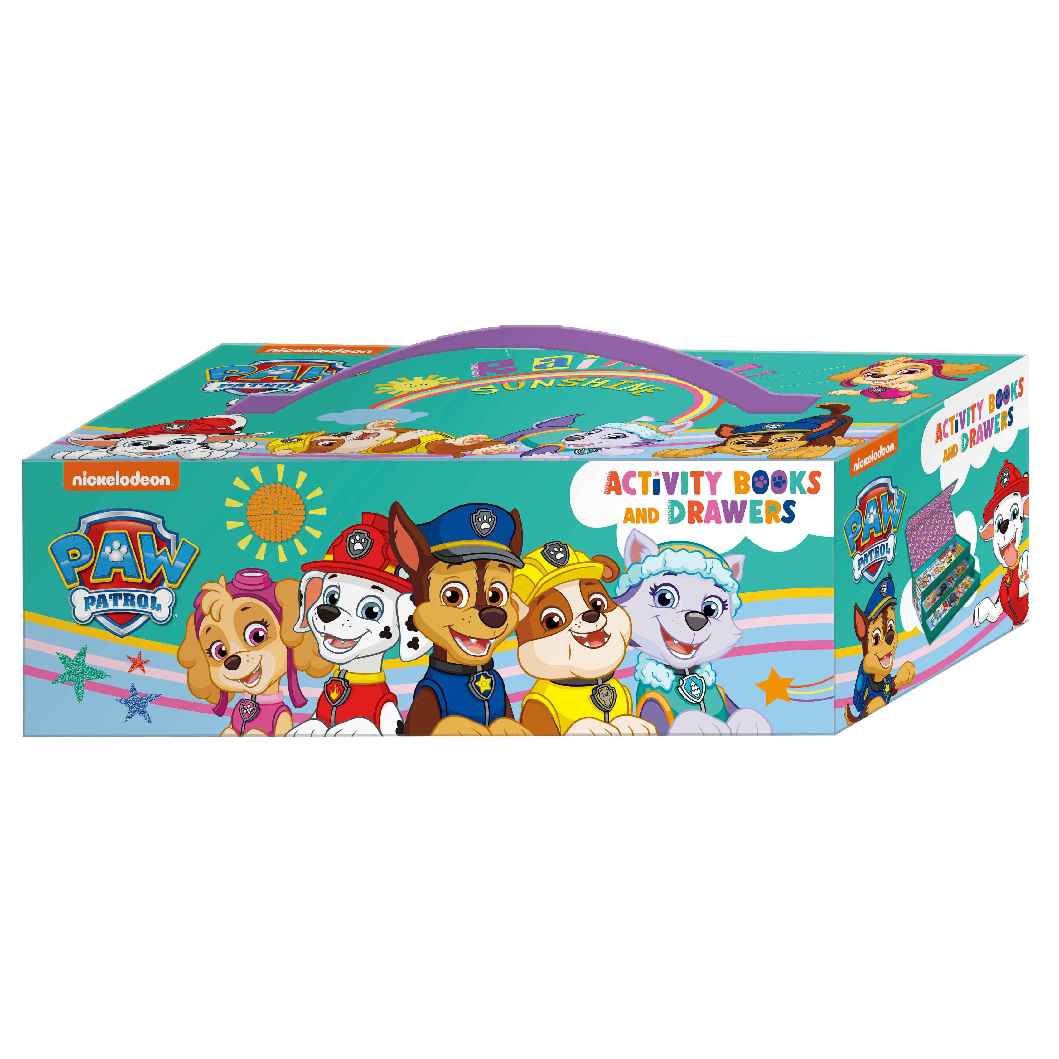 paw patrol - activity drawers - rainbow sunshine