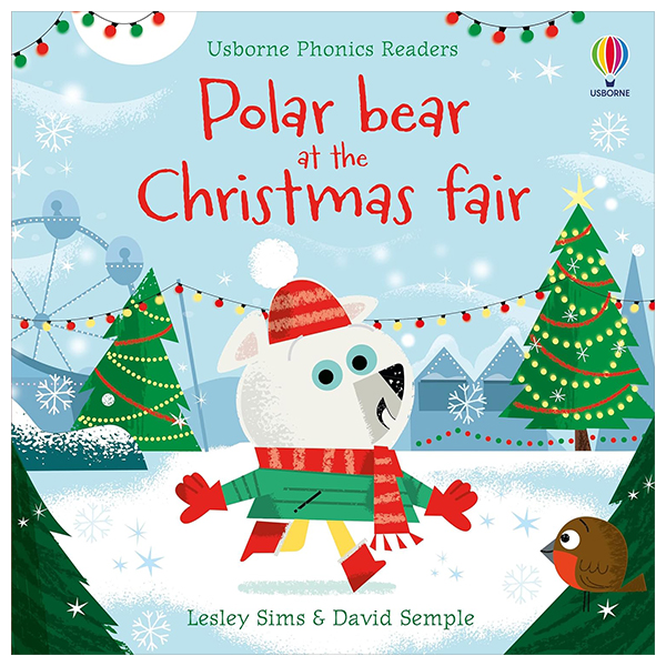 polar bear at the christmas fair