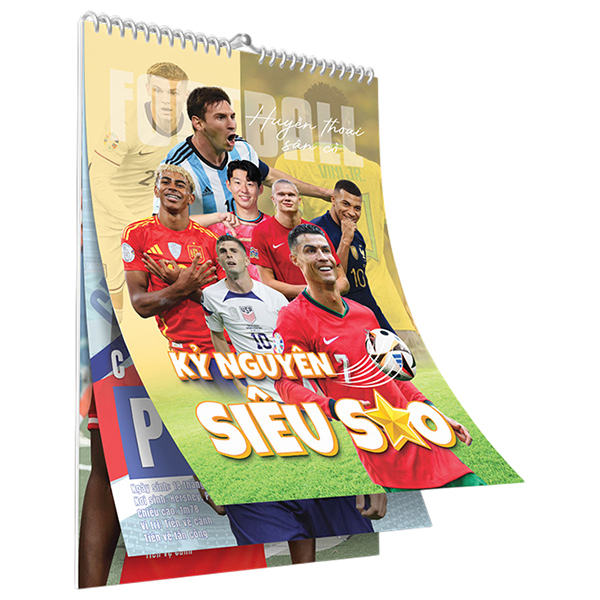 Poster Cầu Thủ Bóng Đá 2026 - Kỷ Nguyên Siêu Sao