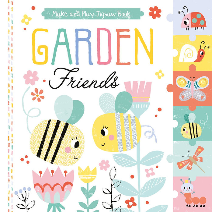 pull out jigsaw book - garden friends