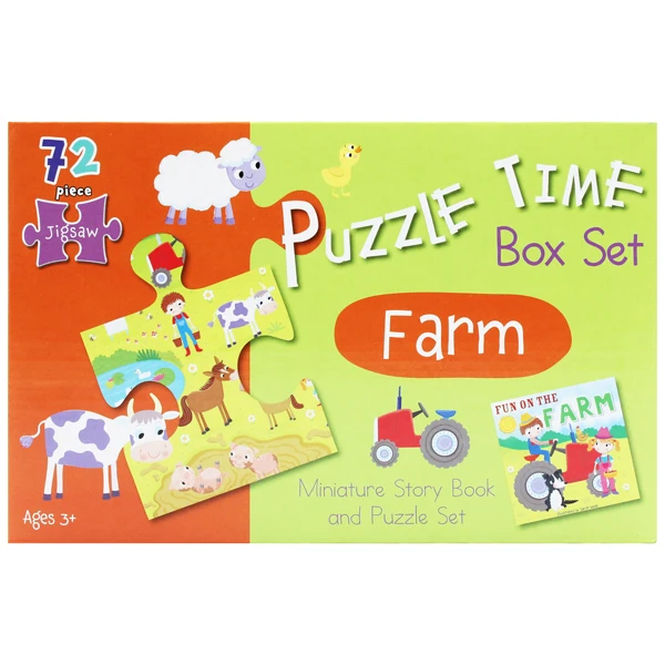 puzzle time box set: farm