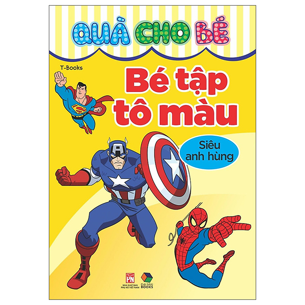 quà cho bé - bé tập tô màu - siêu anh hùng