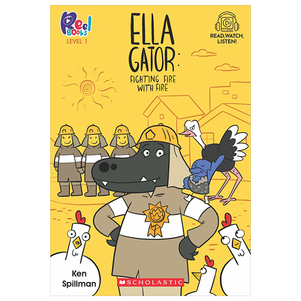 reel books level 1 - ella gator 2 - fighting fire with fire (with storyplus)