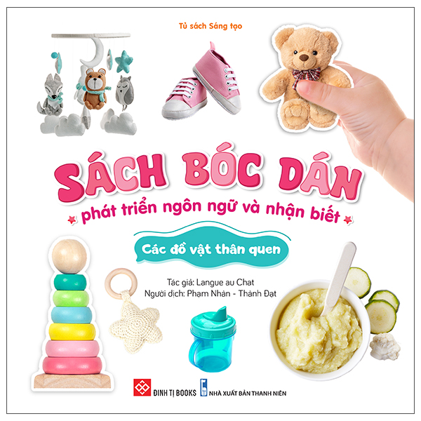 sách bóc dán phát triển ngôn ngữ và nhận biết - các đồ vật thân quen