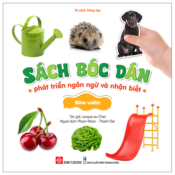 sách bóc dán phát triển ngôn ngữ và nhận biết - khu vườn