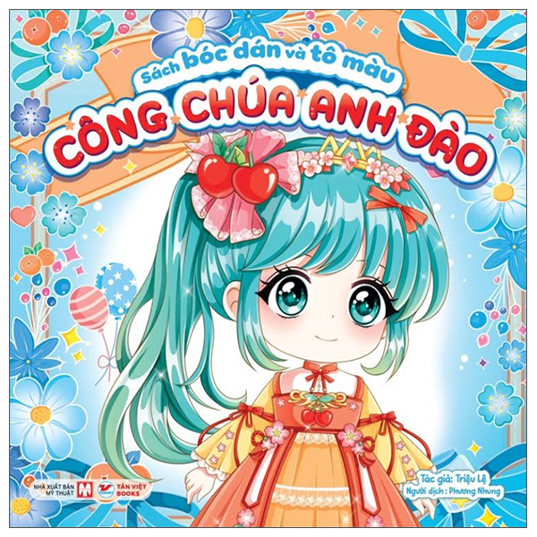 Sách Bóc Dán Và Tô Màu - Công Chúa Anh Đào