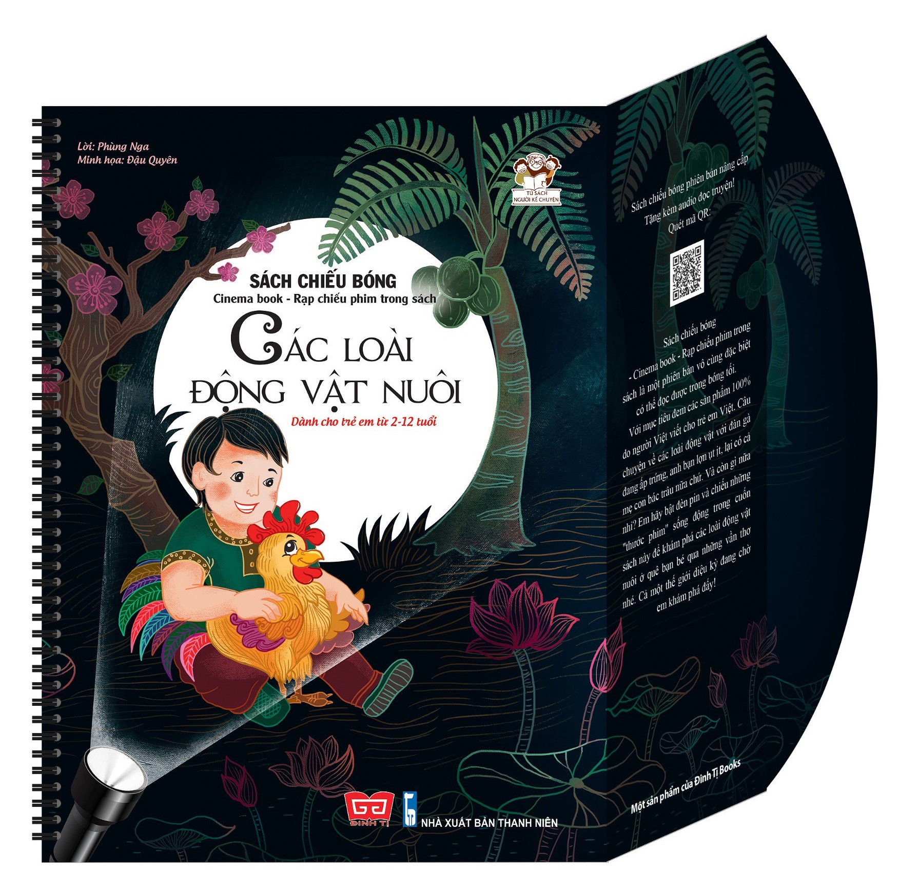 sách chiếu bóng - cinema book - rạp chiếu phim trong sách - các loài động vật nuôi