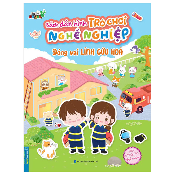 Sách Dán Hình Trò Chơi Nghề Nghiệp - Đóng Vai Lính Cứu Hoả