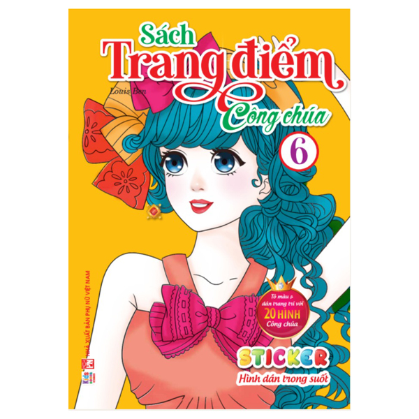 sách trang điểm công chúa tập 6 - sticker hình dán trong suốt