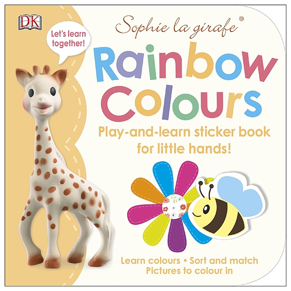 sophie la girafe rainbow colours