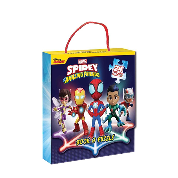 spidey and his amazing friends - book and jigsaw