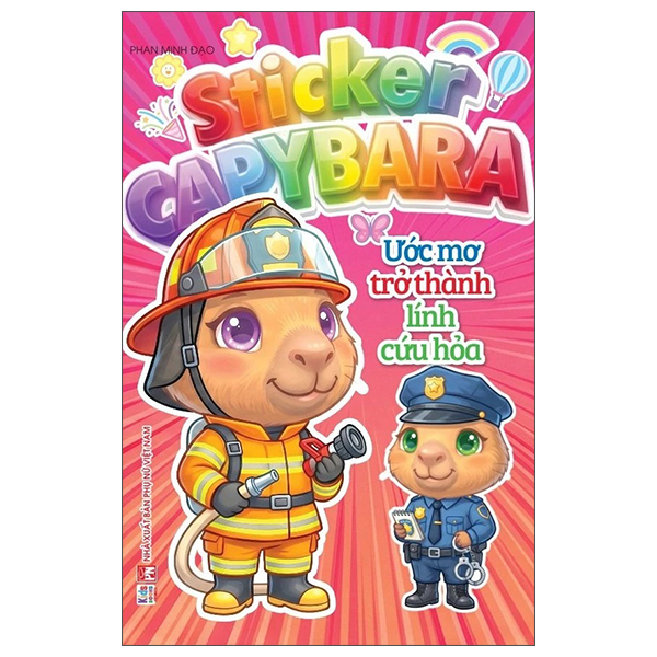 Sticker Capybara - Ước Mơ Trở Thành Lính Cứu Hỏa