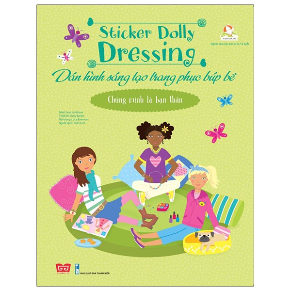 sticker dolly dressing - dán hình sáng tạo trang phục búp bê - chúng mình là bạn thân