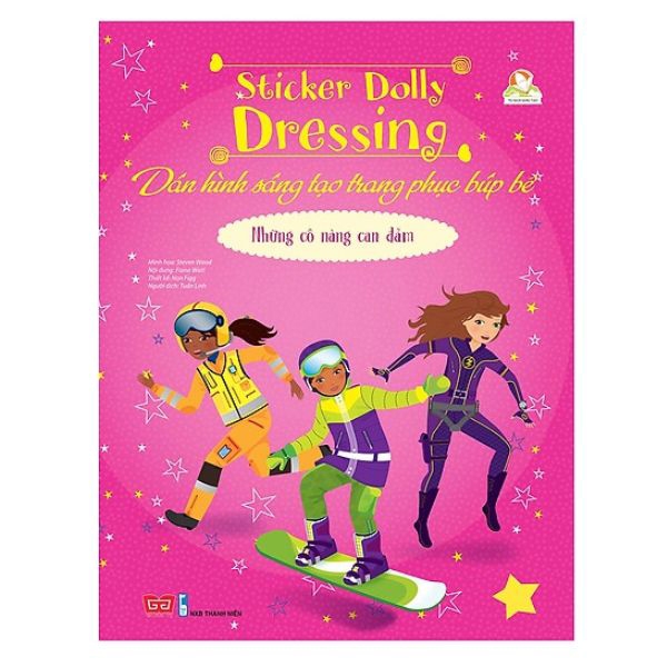 sticker dolly dressing - dán hình sáng tạo trang phục búp bê - những cô nàng can đảm