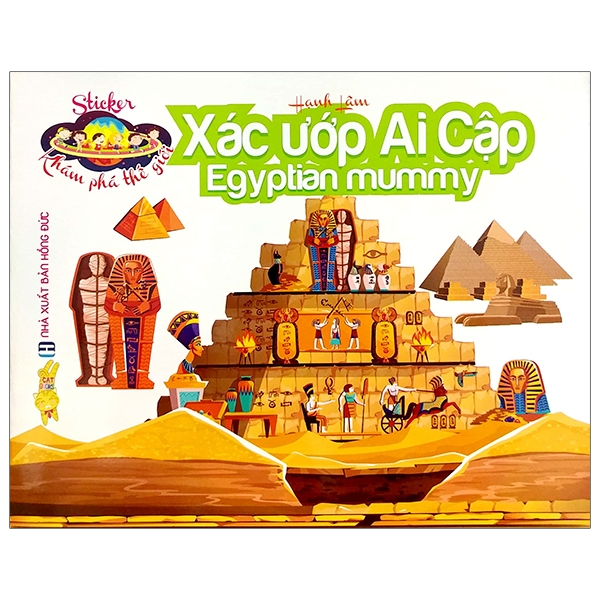 sticker khám phá thế giới - xác ướp ai cập - egyptian mummy