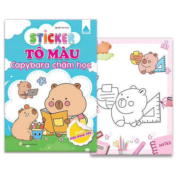 Sticker To Mau - Capybara Cham Hoc