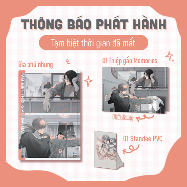 tạm biệt thời gian đã mất - tặng kèm standee pvc + thiệp gấp memories