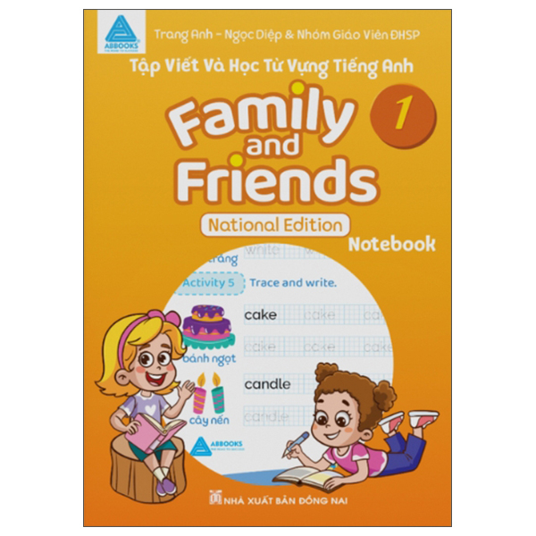 tập viết và học từ vựng tiếng anh - family and friends 1 - national edition - notebook