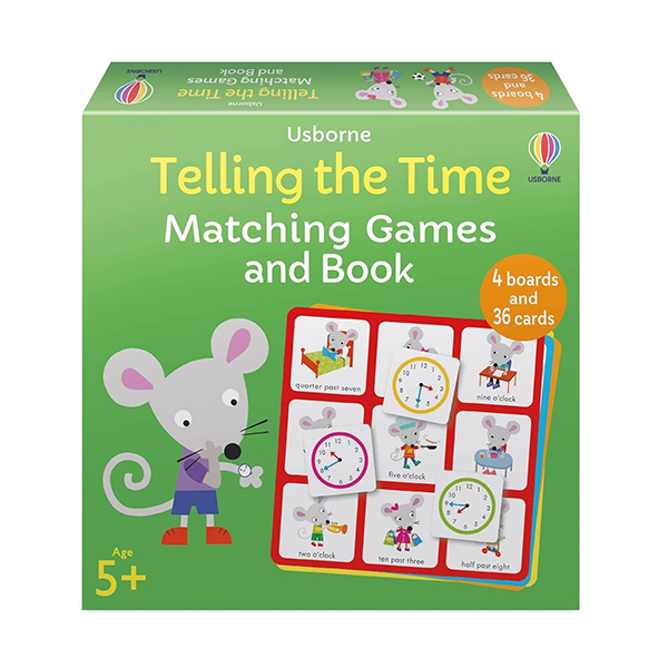 telling the time matching games and book