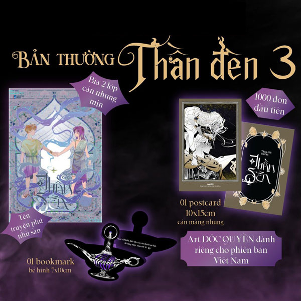 thần đèn - tập 3 - tặng kèm bookmark bế hình cây đèn thần + postcard phủ nhung