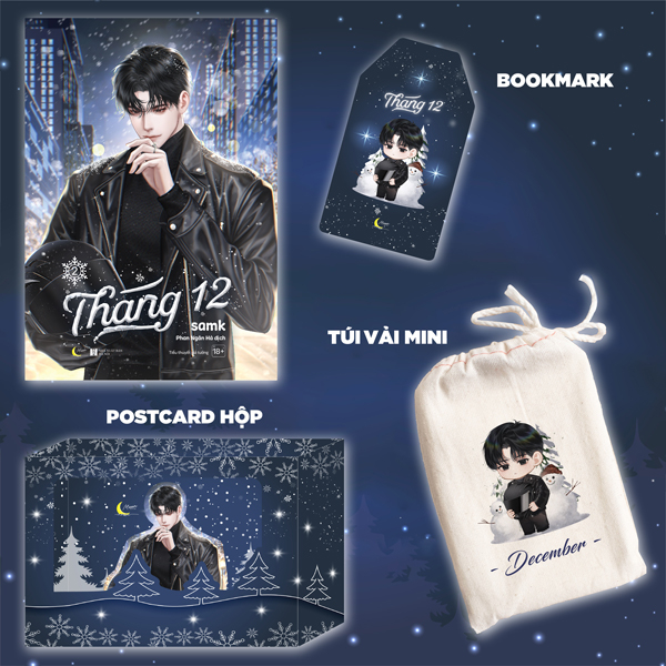 tháng 12 - tập 2 - bản đặc biệt - tặng kèm bookmark + postcard hộp + túi vải mini