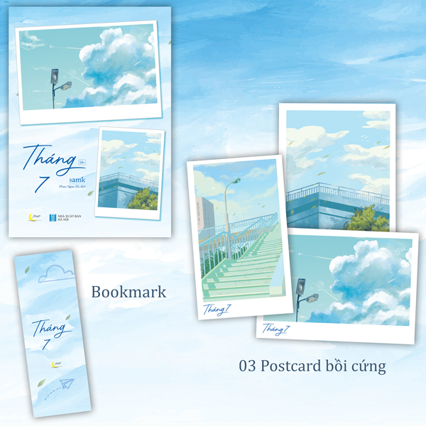 tháng 7 - tặng kèm 1 bookmark + 3 postcard