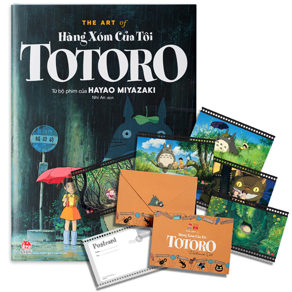The Art Of Hang Xom Cua Toi Totoro - Tang Kem Set Postcard + Phong Thu