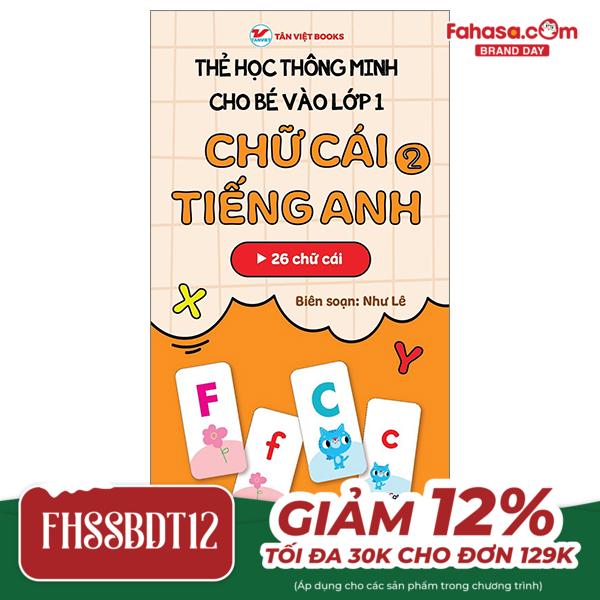 thẻ học thông minh cho bé vào lớp 1 - chữ cái tiếng anh 2