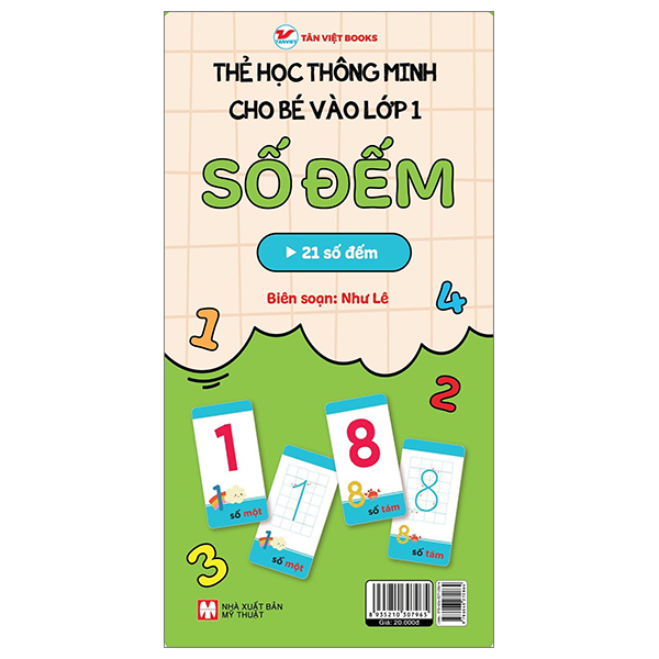 thẻ học thông minh cho bé vào lớp 1 - số đếm (tái bản 2025)