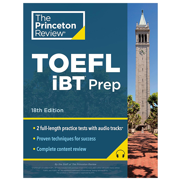 the princeton review toefl ibt prep with audio/listening tracks, 18th edition