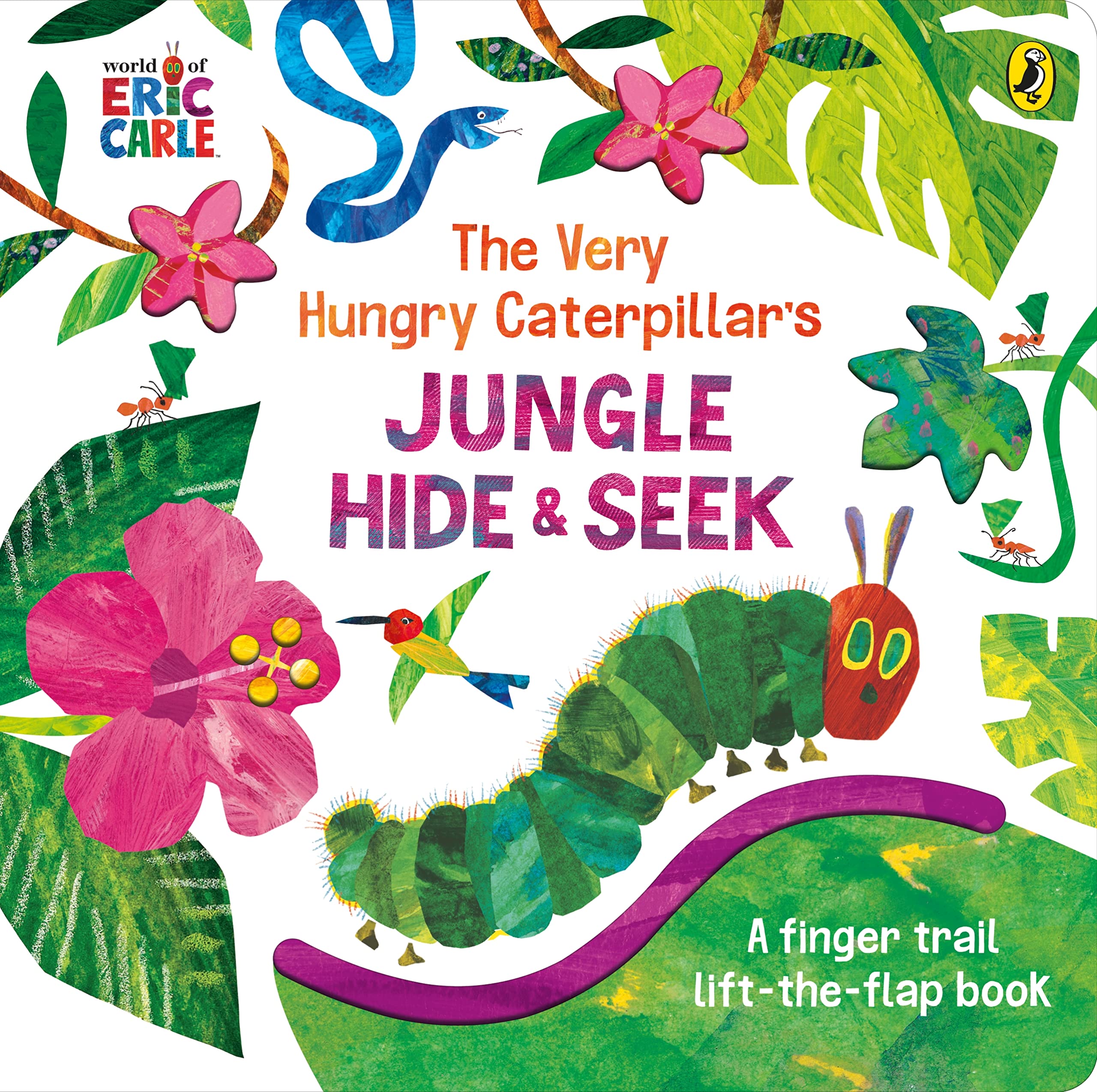 the very hungry caterpillar's jungle hide and seek: a finger trail lift-the-flap book